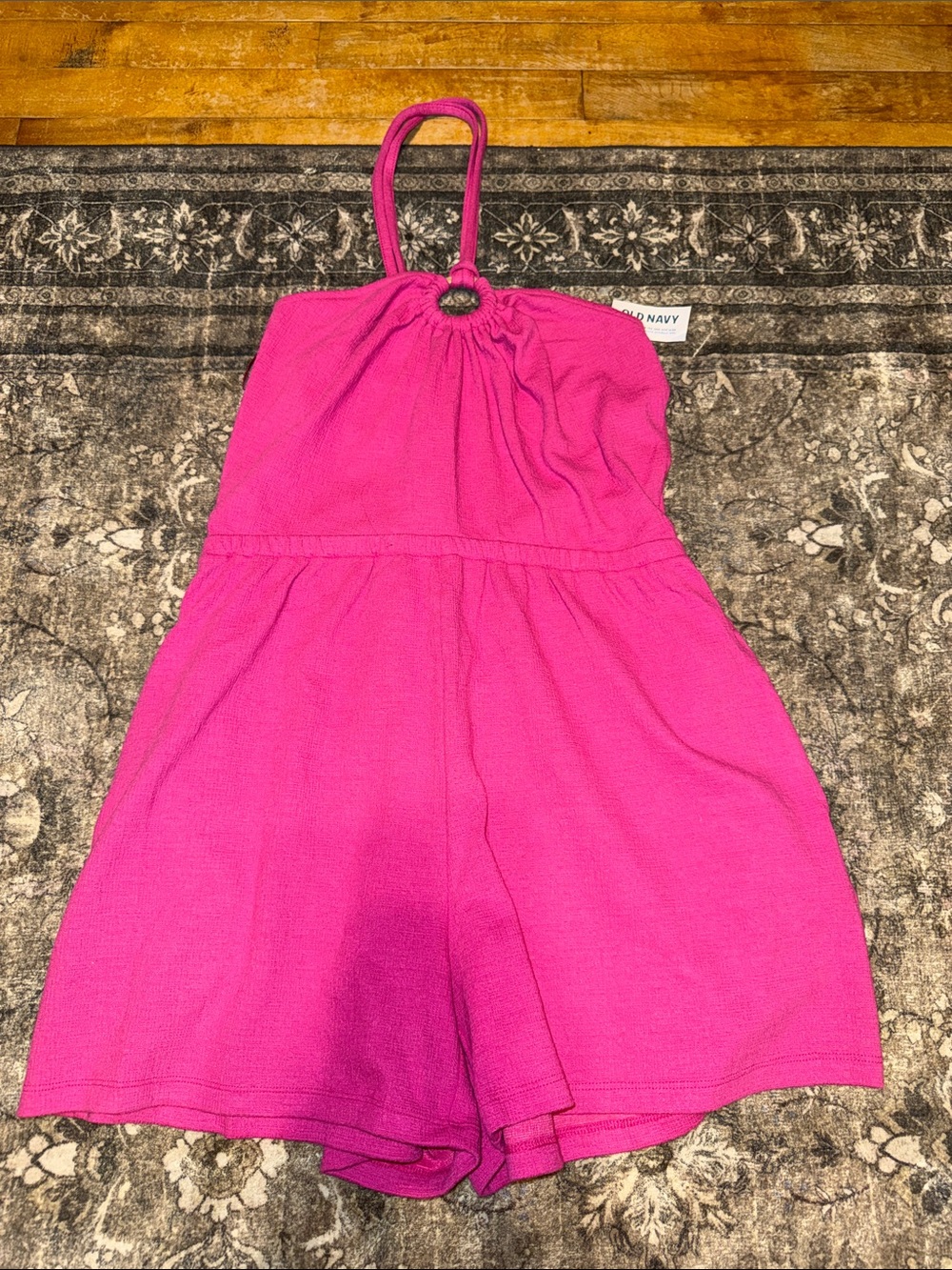 Old Navy Women’s Bright Fuchsia Halter Romper